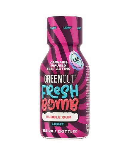 Shot konopny Green Out Fresh Bomb Bubble Gum Light