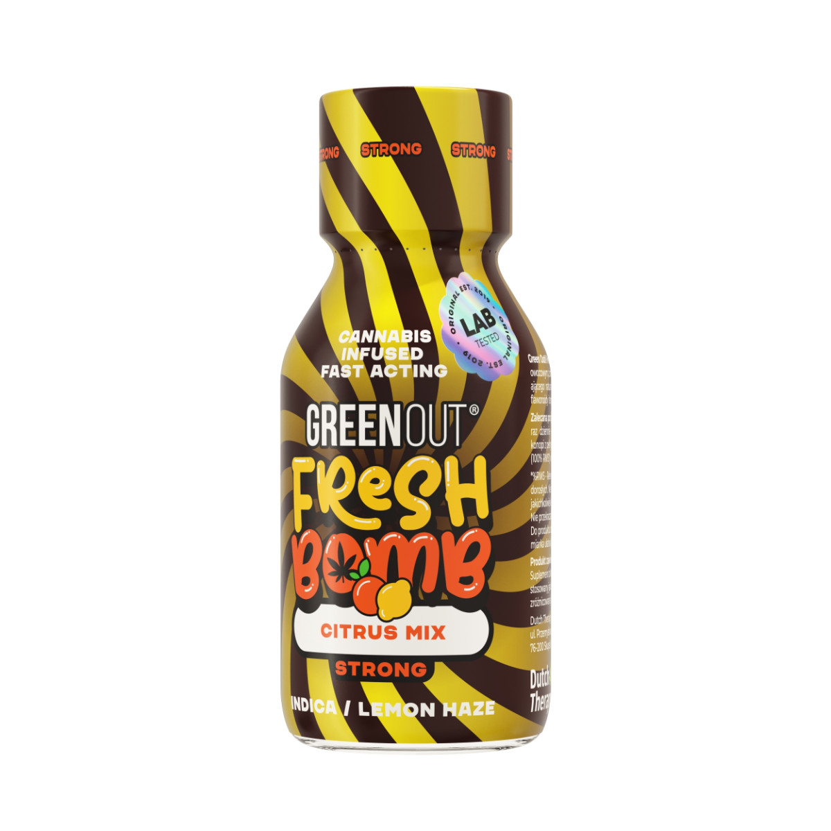 Green Out Citrus Mix w wersji Strong Shot konopny Green Out Fresh Bomb Citrus Mix Strong