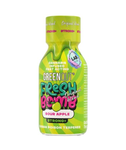 Butelka shota konopnego Green Out Sour Apple