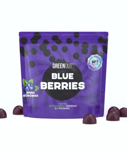 Opakowanie żelek konopnych Green Out Blueberries