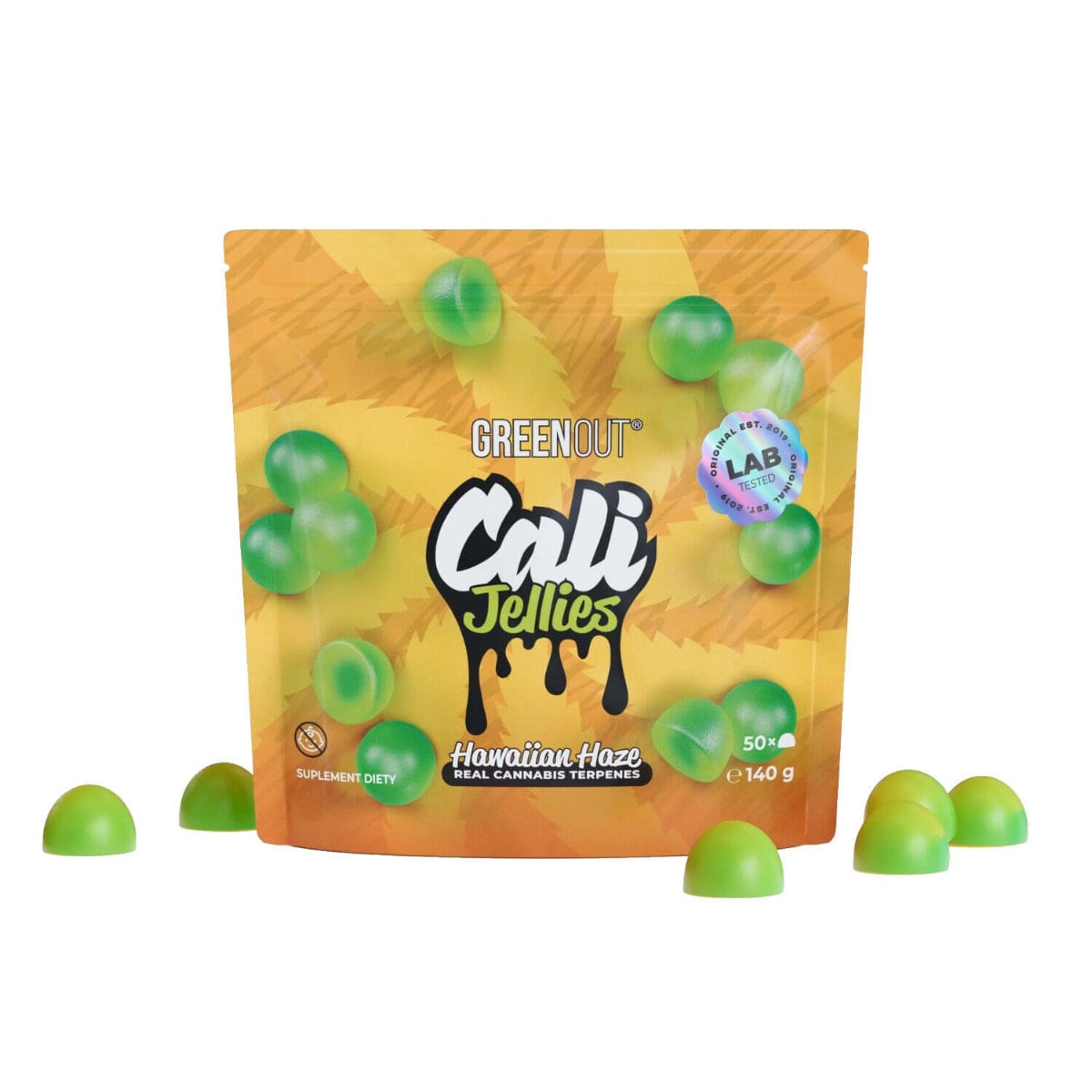 Żelki konopne Green Out Cali Hawaiian Żelki konopne Green Out Cali z terpenami Hawaiian Haze
